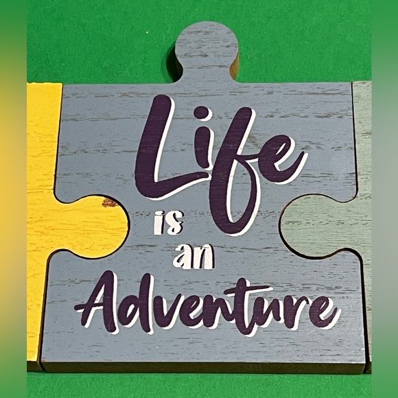 New Set of 3 Inspirational Interlocking Puzzle Pieces Table Top/Shelf Decor - Picture 14 of 16